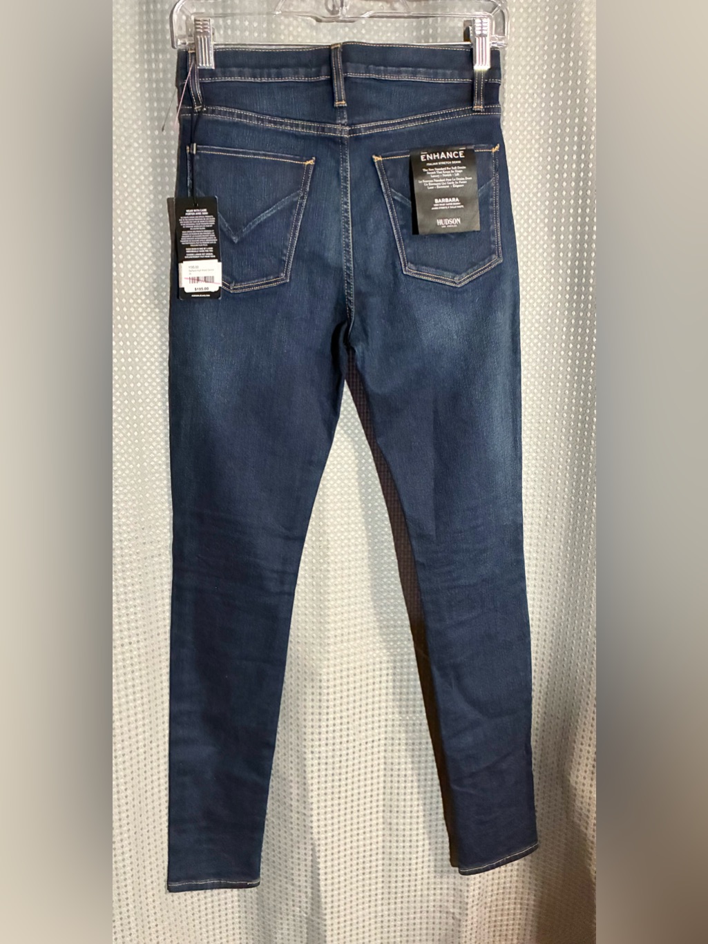 Hudson Barbara Jeans Sz 26 Italian Stretch Denim High Rise Skinny New W/Tags — image 3 of 8